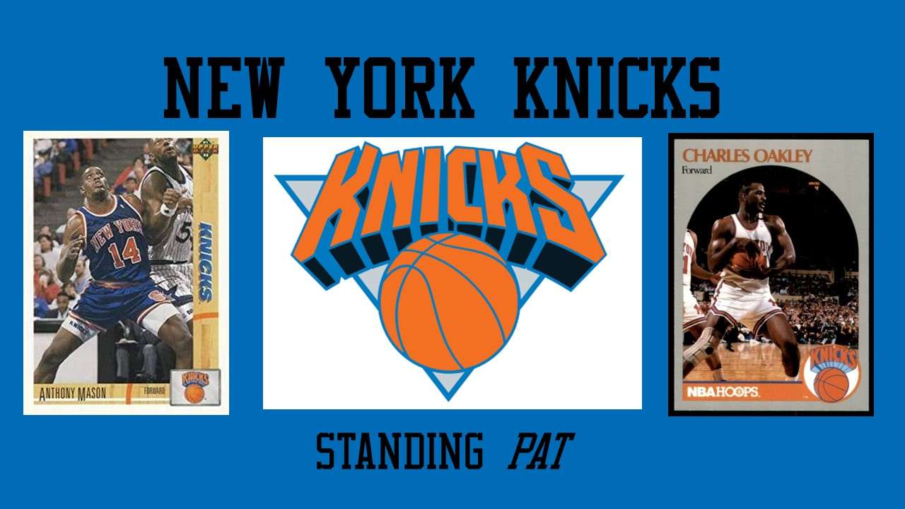 1992-1993 New York Knicks - With Images Of Anthony Mason And Charles Oakley