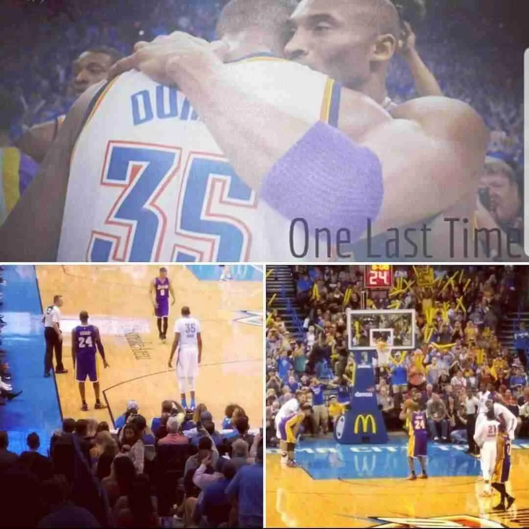 Kobe Bryant Last Road Game Collage