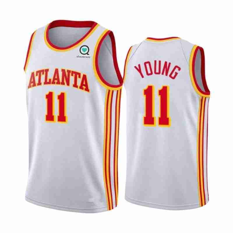 White Trae Young Jersey