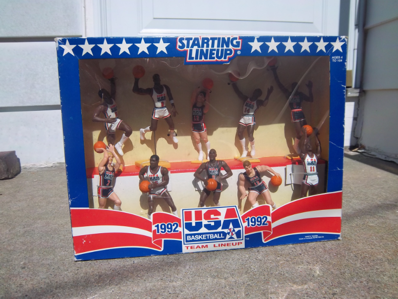 1992 usa olympic dream team starting lineup set