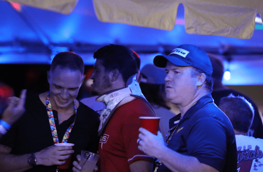 Kentucky SPeedway Has Its Characters.Neck Brace Was A Real Character