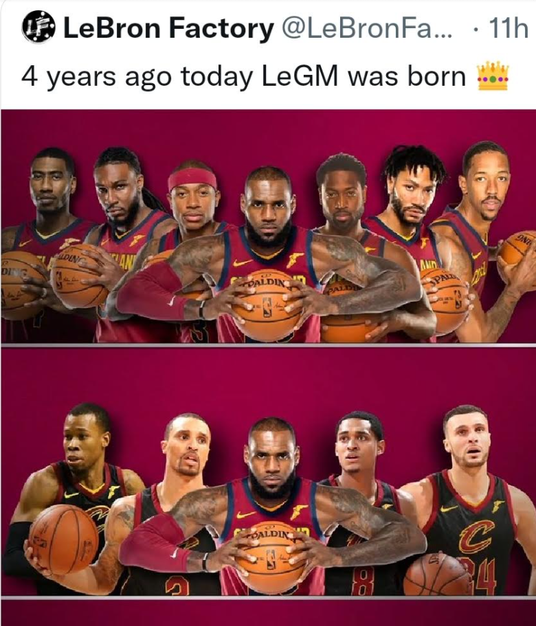 LeBron James aka LeGM