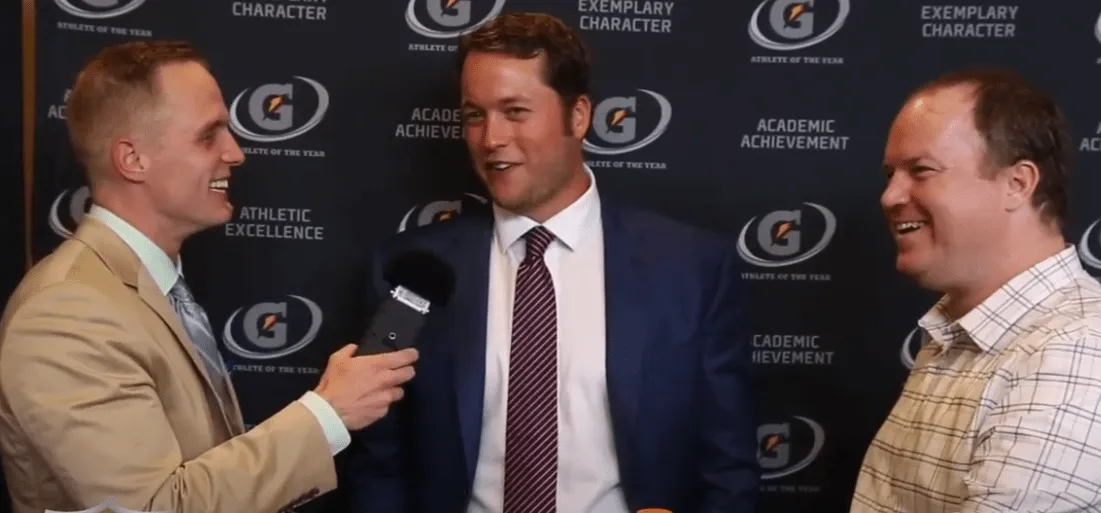Matthew Stafford interviewed by Paul Eide