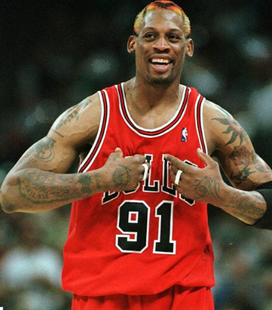 Pic Of Dennis Rodman Patron Saint Of NBA Players Tattoos