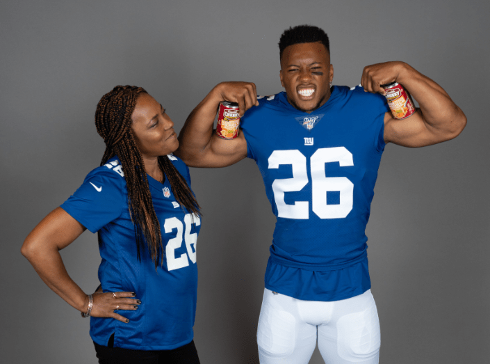 Saquon Barkley And His Mom